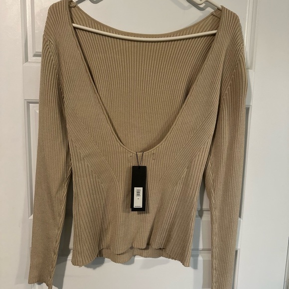 Banana Republic - INES SCOOP-BACK SWEATER / LONG SLEEVE TOP - Picture 3 of 4